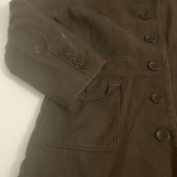 Anne Taylor Denim Trench Coat - Picture 3 of 8